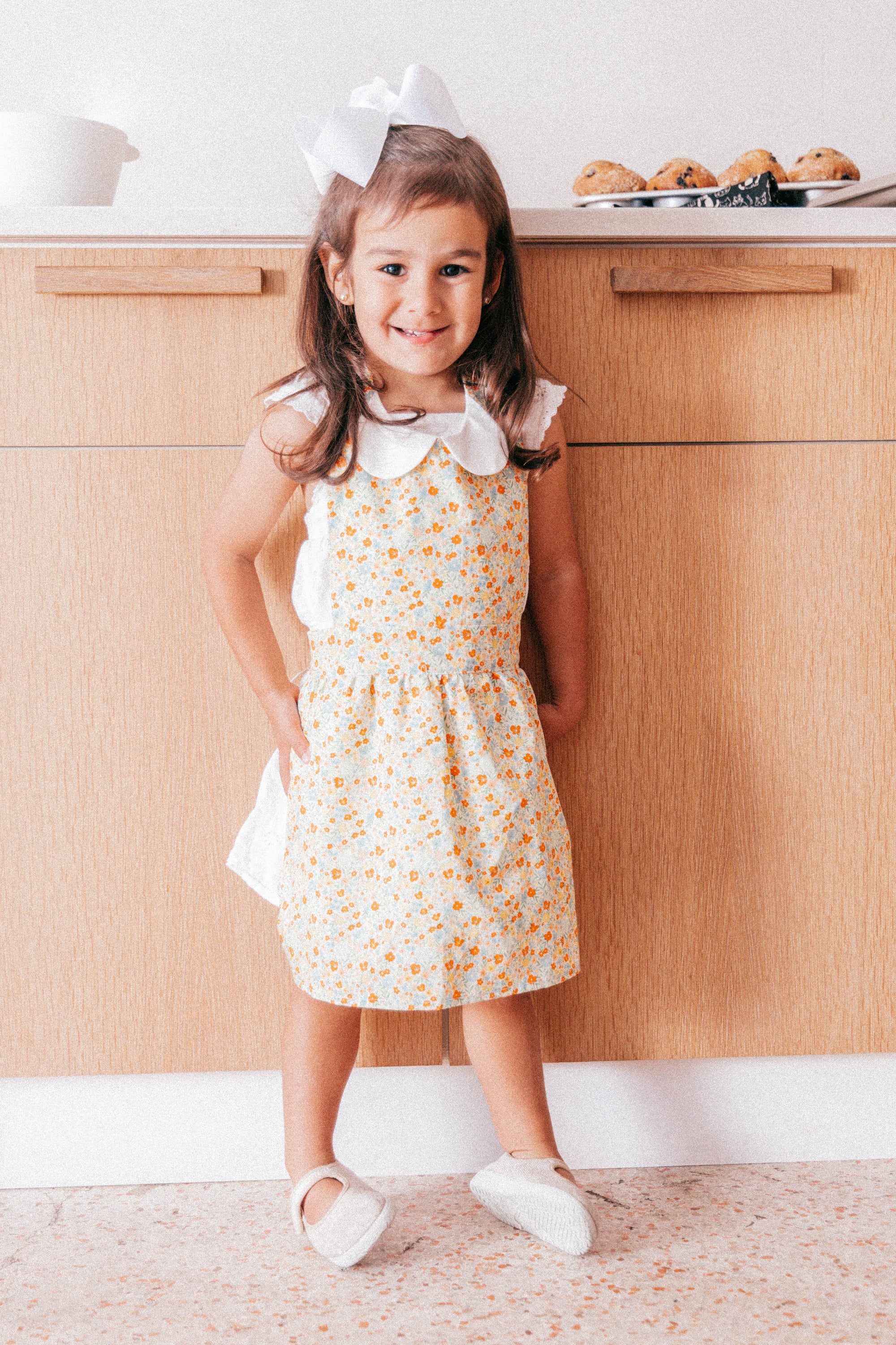 Floral Gidget Apron | Kid's Gidget Apron | Textile & Twine