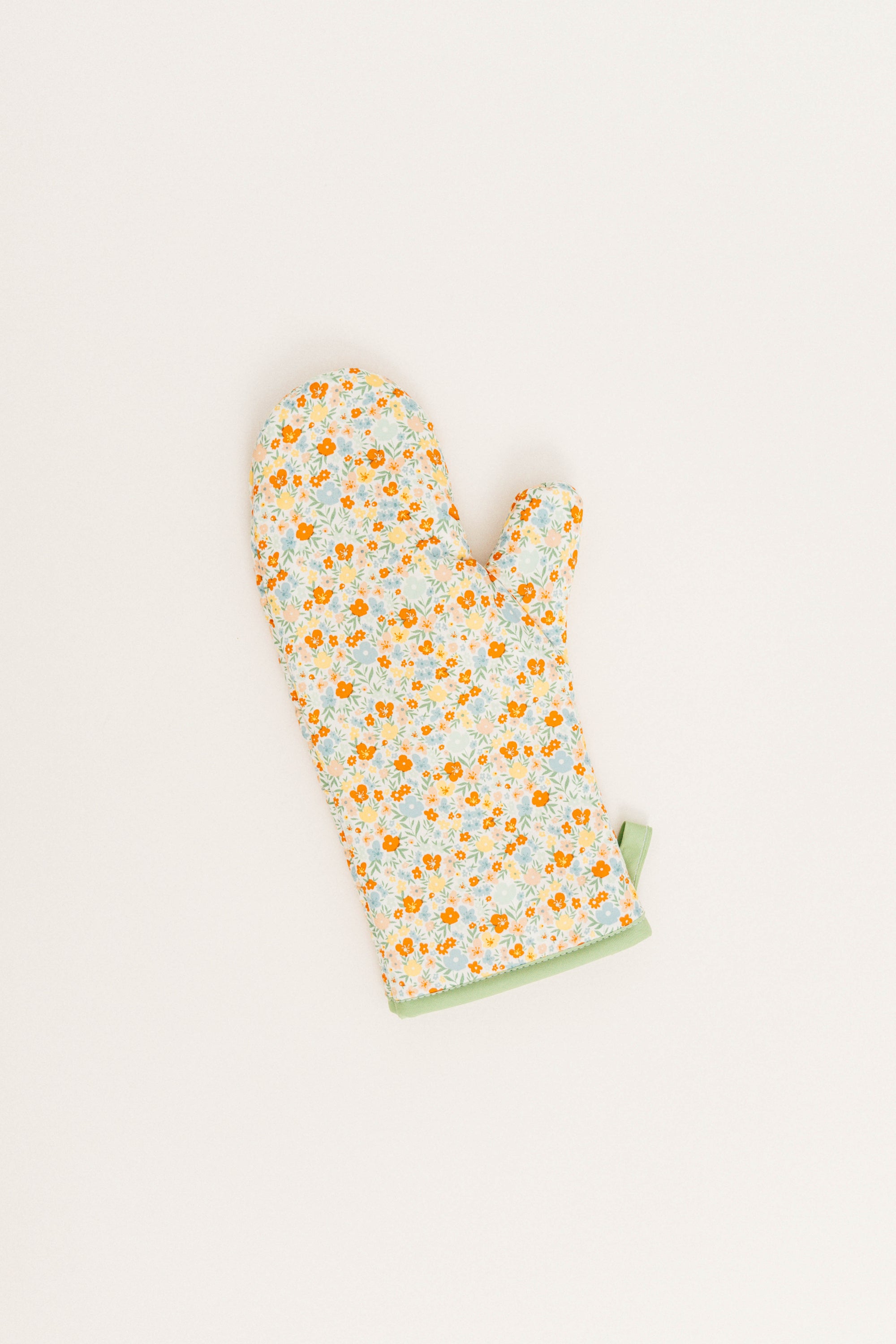 Floral Oven Mitts | Handmade Oven Mitt | Textile & Twine