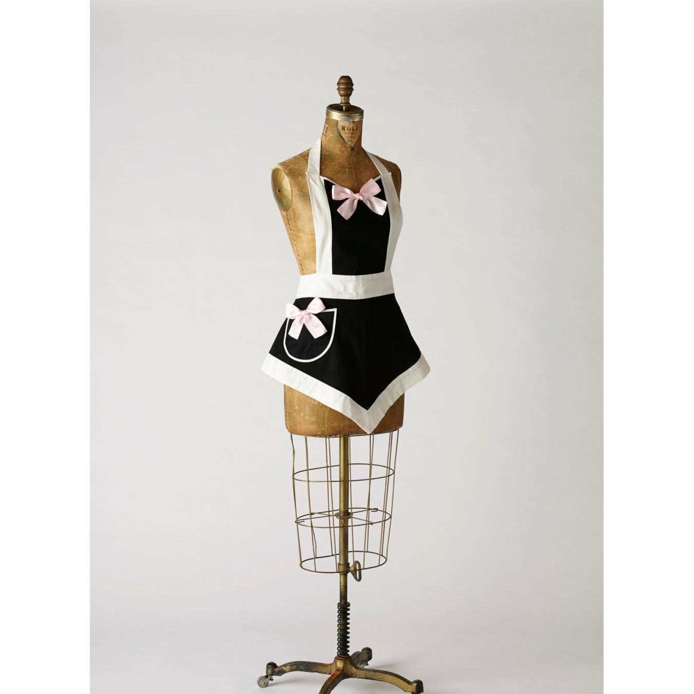Sexy Modern French Maid Apron Veronica Apron in Reverse Colors