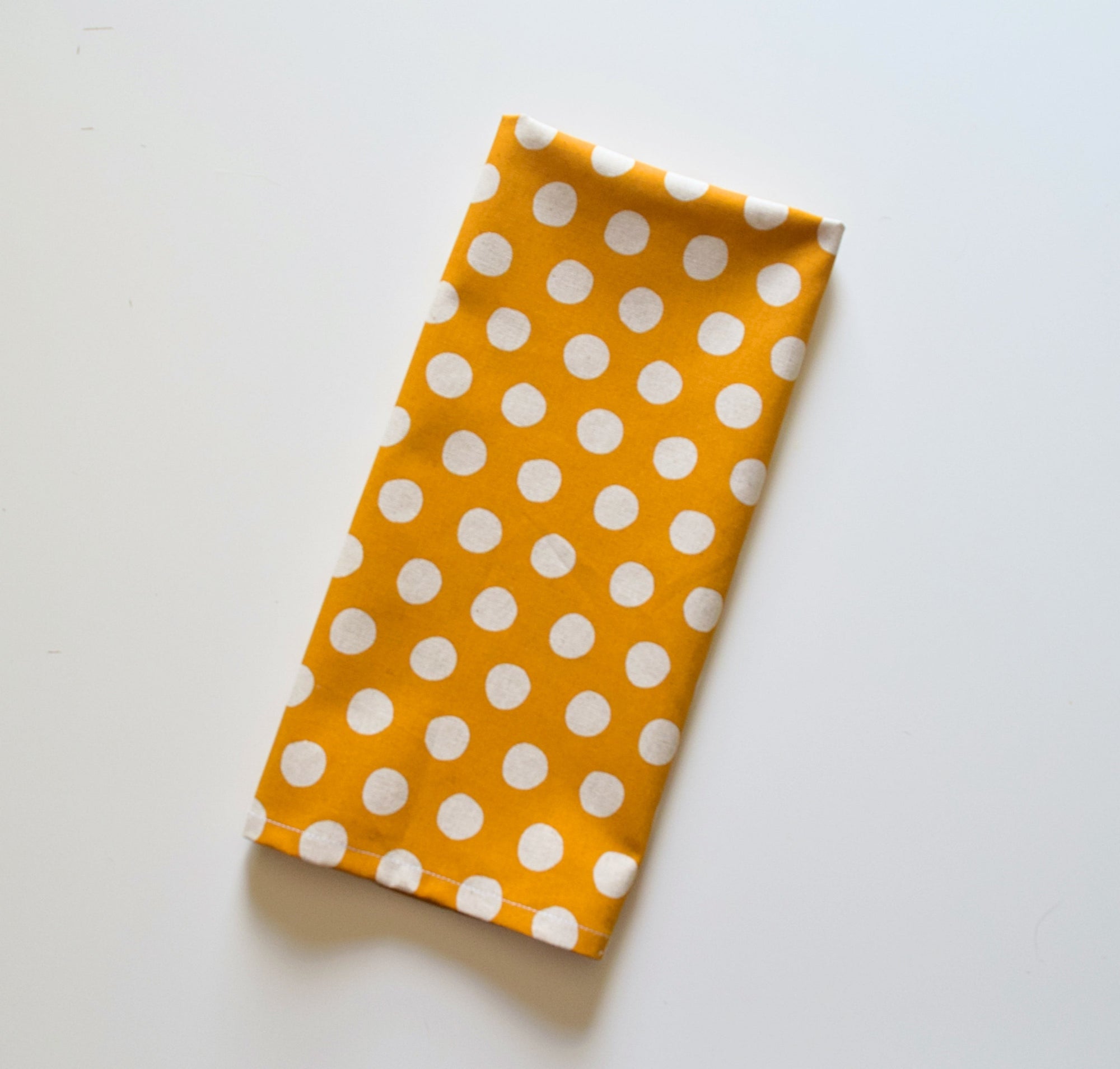 Modern Print Dish Towel Yellow Dot