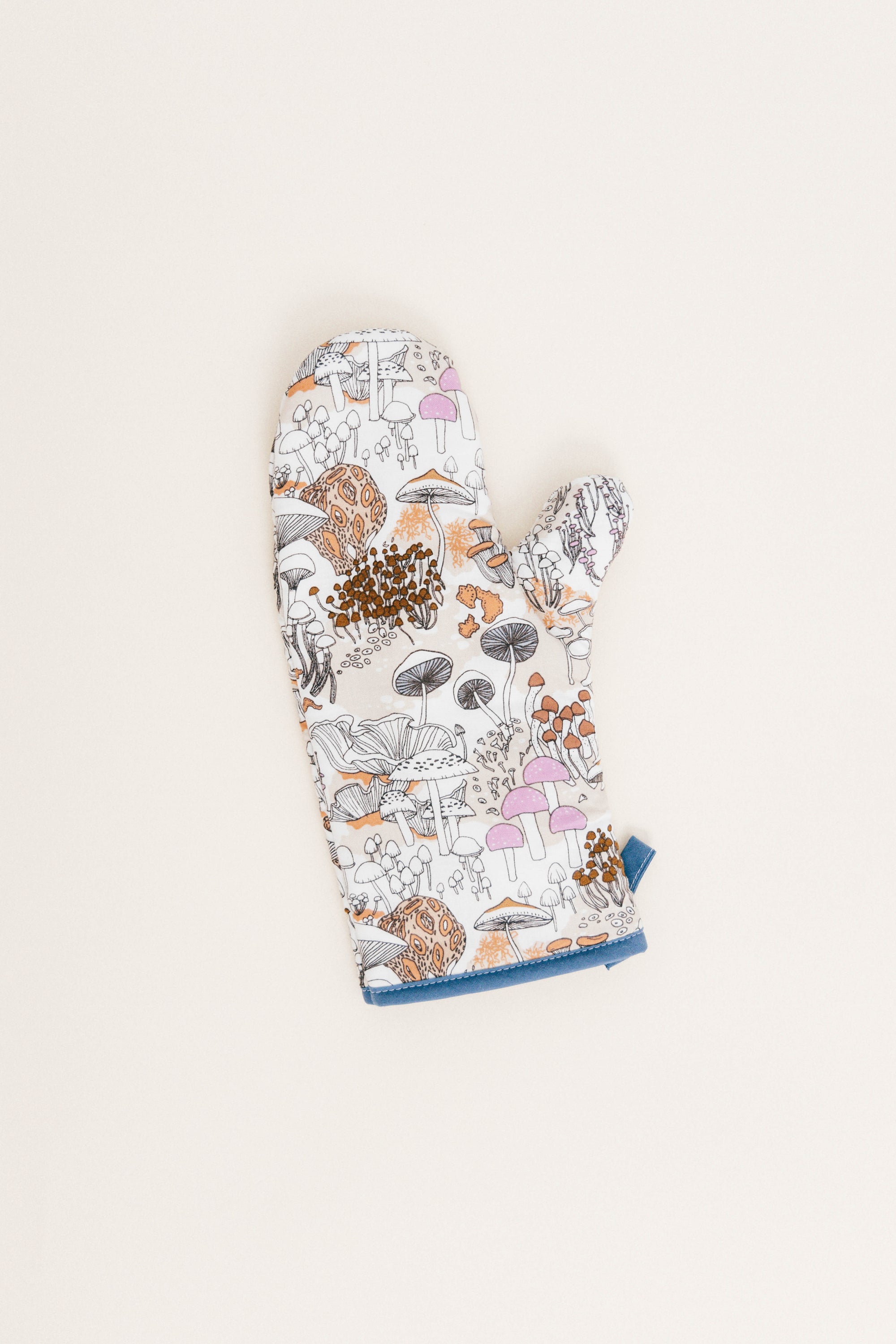 Handmade Oven Mitt Wild Mushroom