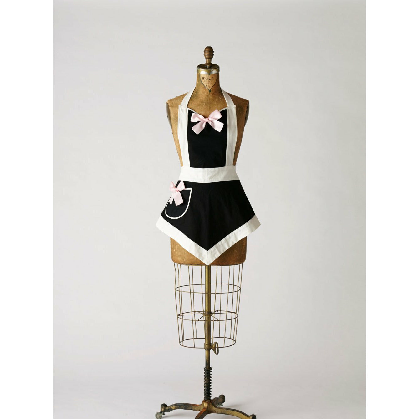 Sexy Modern French Maid Apron Veronica Apron in Reverse Colors